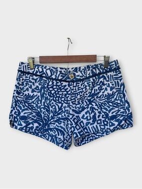 Lilly Pulitzer Adie Shorts Indigo Home Slice size 4
